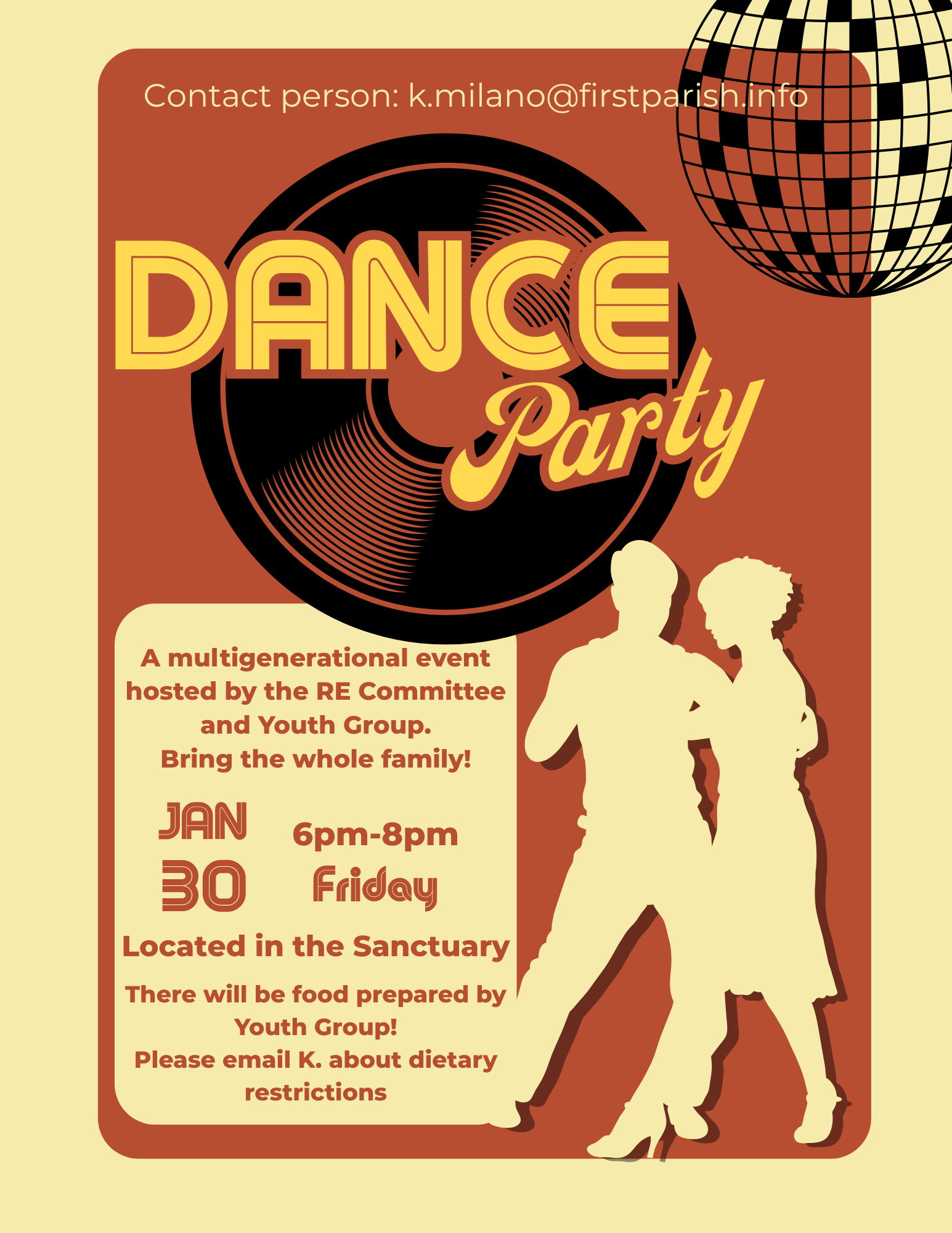 Party Rally Event Multigenerational Dance Party! - First Parish Unitarian Universalist of ...